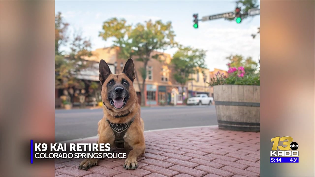 Colorado Springs Police Department’s K9 Kai retires