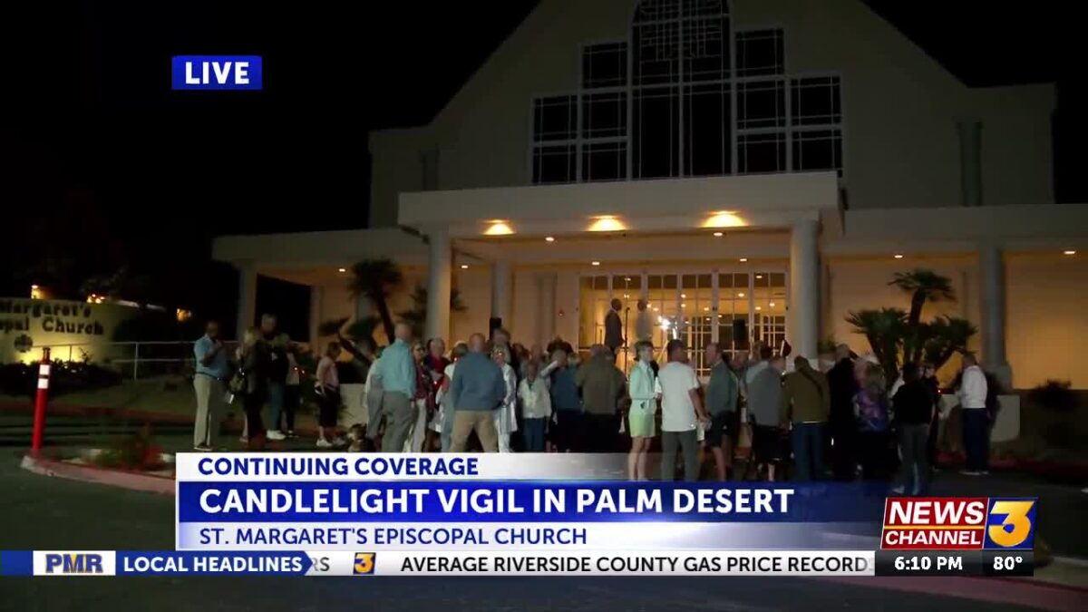 Palm Desert church hold candlelight vigil in response to ICE shootings in Minnesota