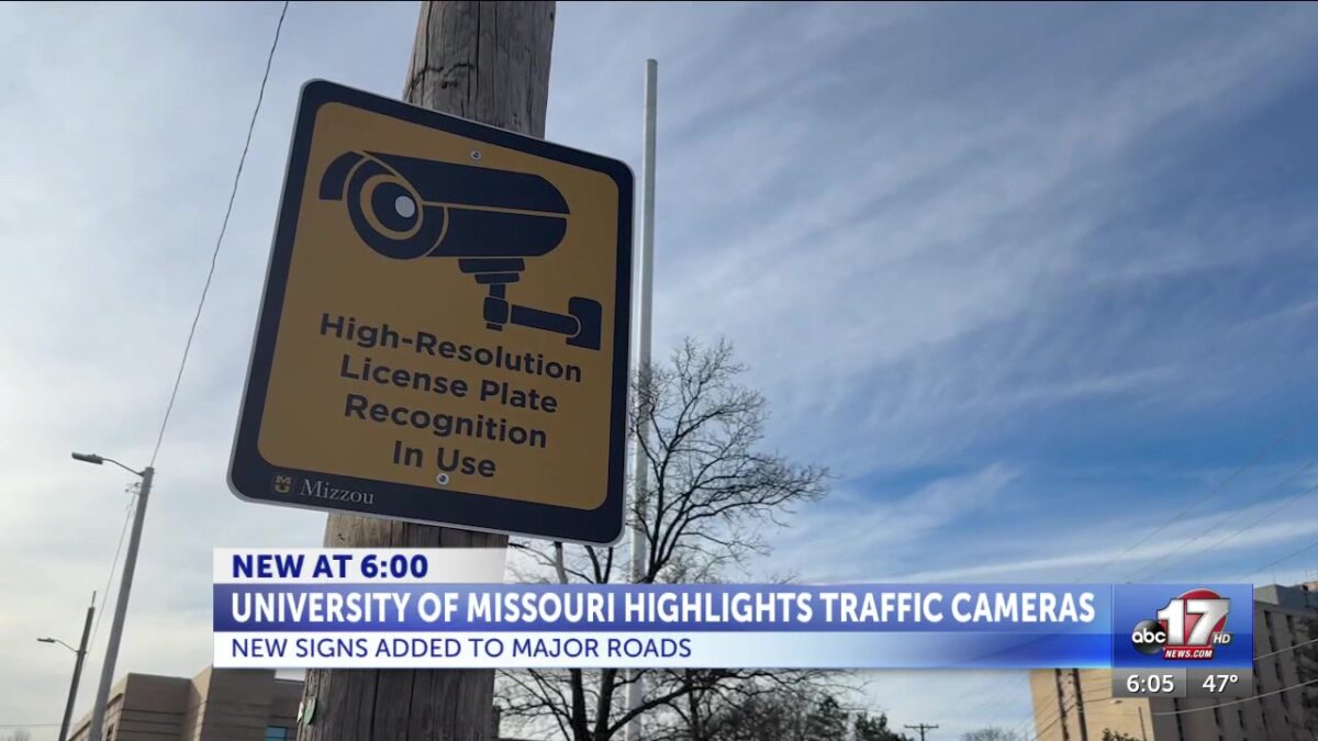MU students take notice of license plate camera signs on campus