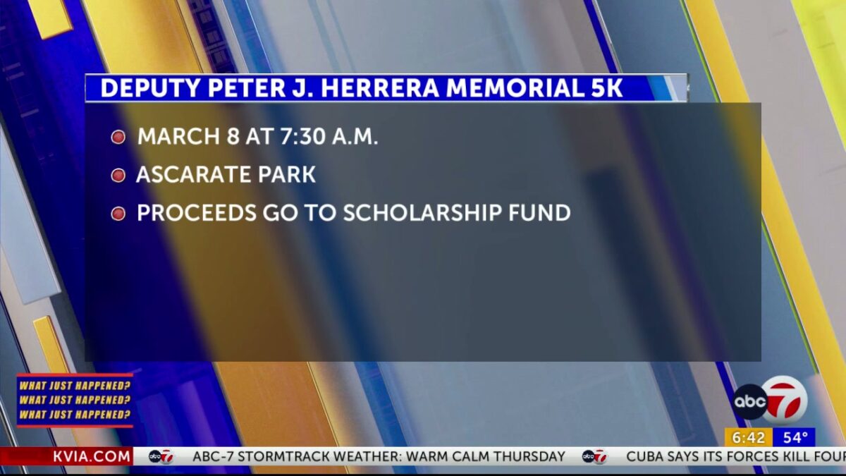 Registration opens for 5k Run/Walk honoring fallen El Paso County Sherriff’s Office deputy