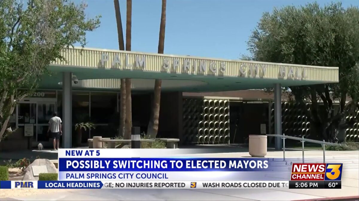 Palm Springs City Council to consider directly elected mayor change