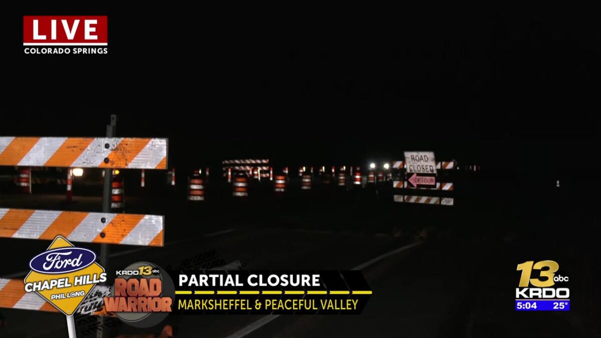 Installation of traffic signals at busy Colorado Springs intersection to require extended partial closure