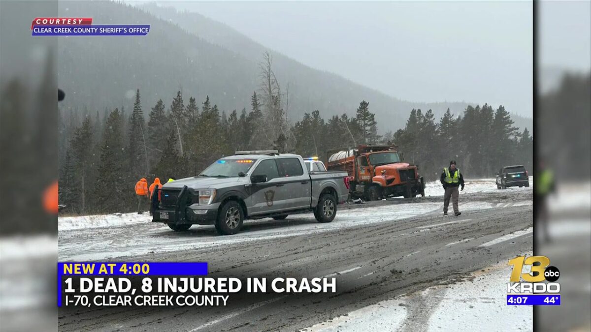 Crash between CDOT plow and hockey team van leaves one person dead and multiple injured