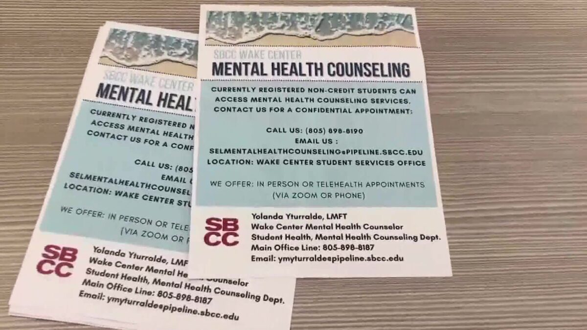 Santa Barbara City College’s School of Extended Learning Kickstarts Free Mental Health Counseling Program