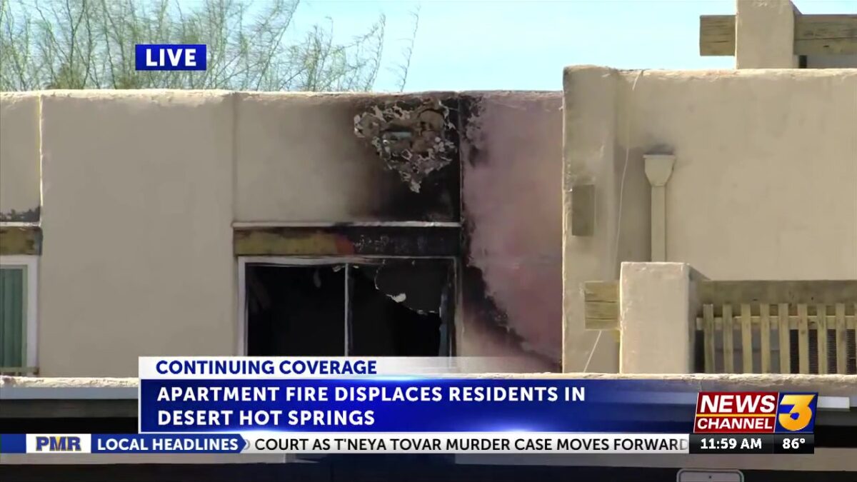 Apartment Fire Displaces Residents in Desert Hot Springs