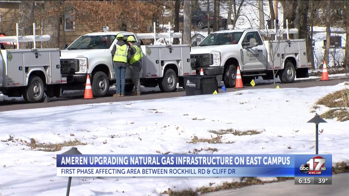 Ameren to upgrade 3.6 miles of gas infrastructure in Columbia