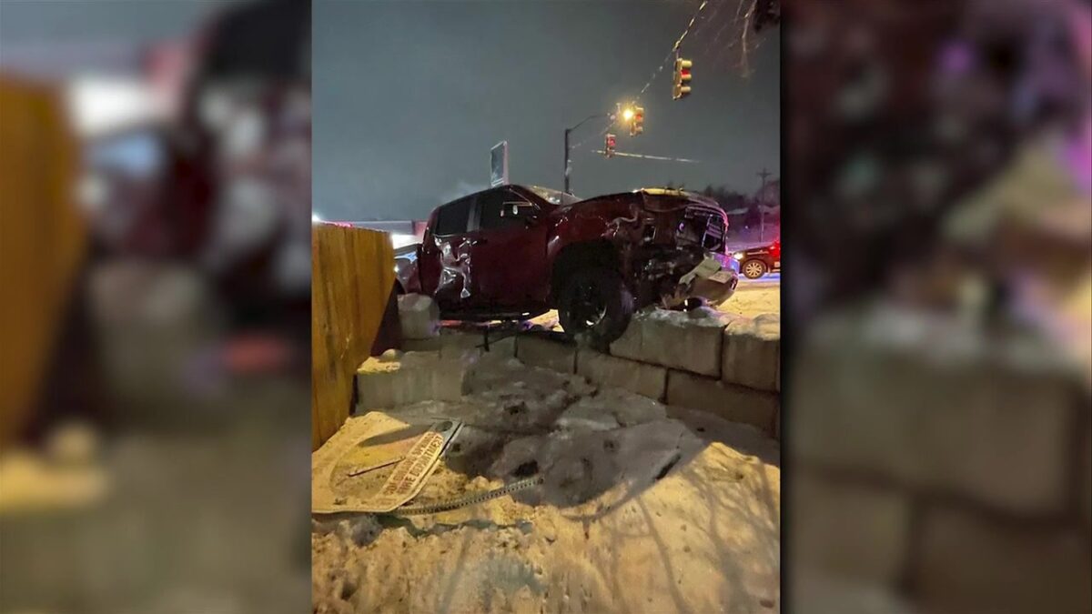 Pickup truck crashes near Station 7; Second accident in recent history