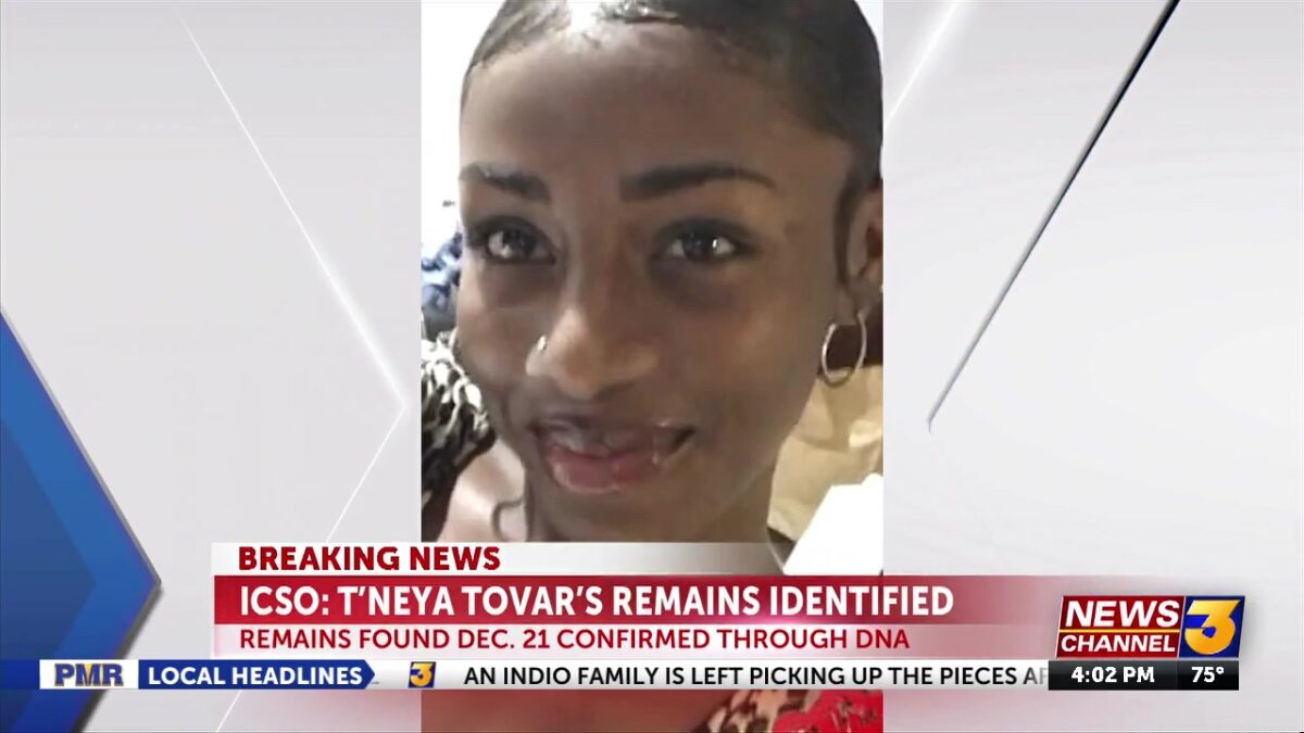 ICSO: Remains found near the Salton Sea in December confirmed to be those of missing teen T’Neya Tovar