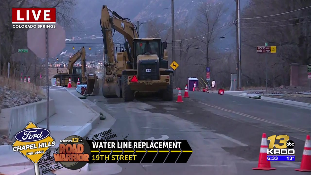 First of two monthlong water line replacements begin on 19th Street in west Colorado Springs