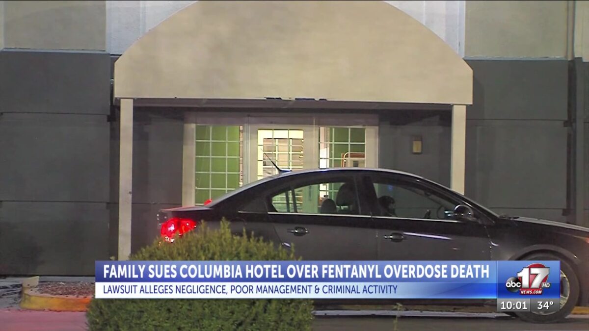 Family of woman who died from overdose in 2023 sues Columbia hotel