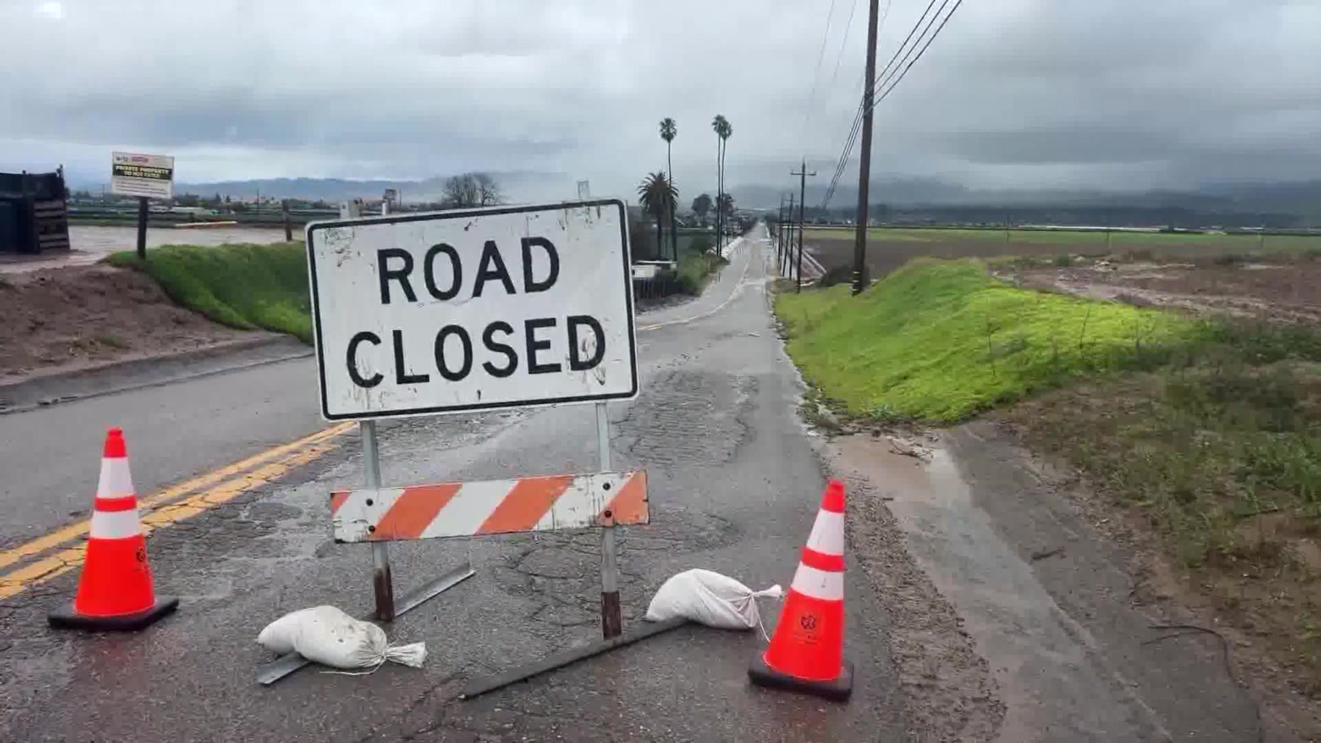 Dark Santa Maria Skies Rumble As Rain And Thunder Push Through