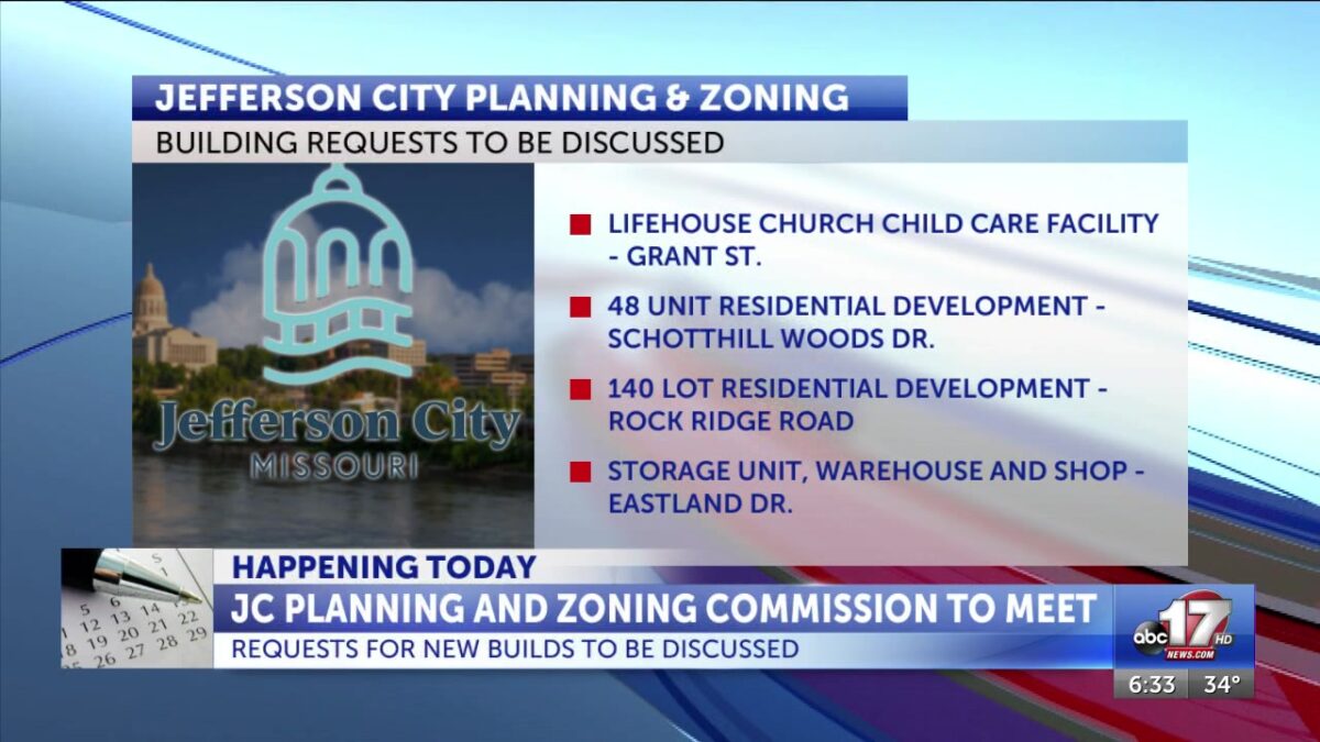 Jefferson City Planning and Zoning Commission to discuss potential developments