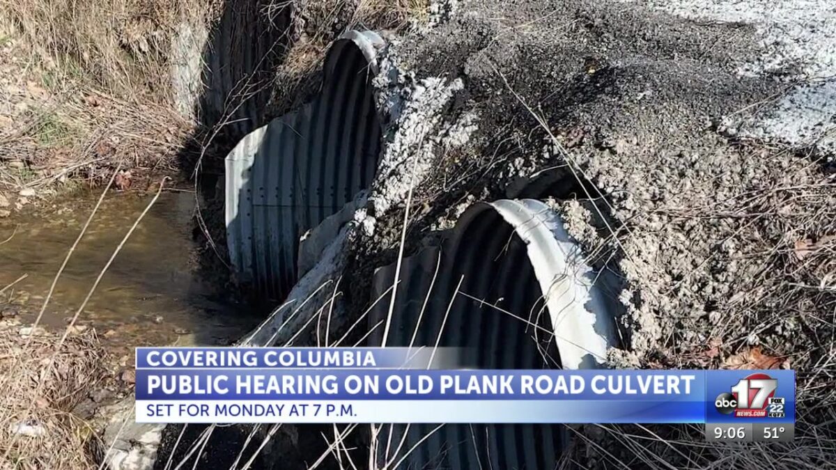 City of Columbia to discuss proposed Old Plank Road culvert project Monday night
