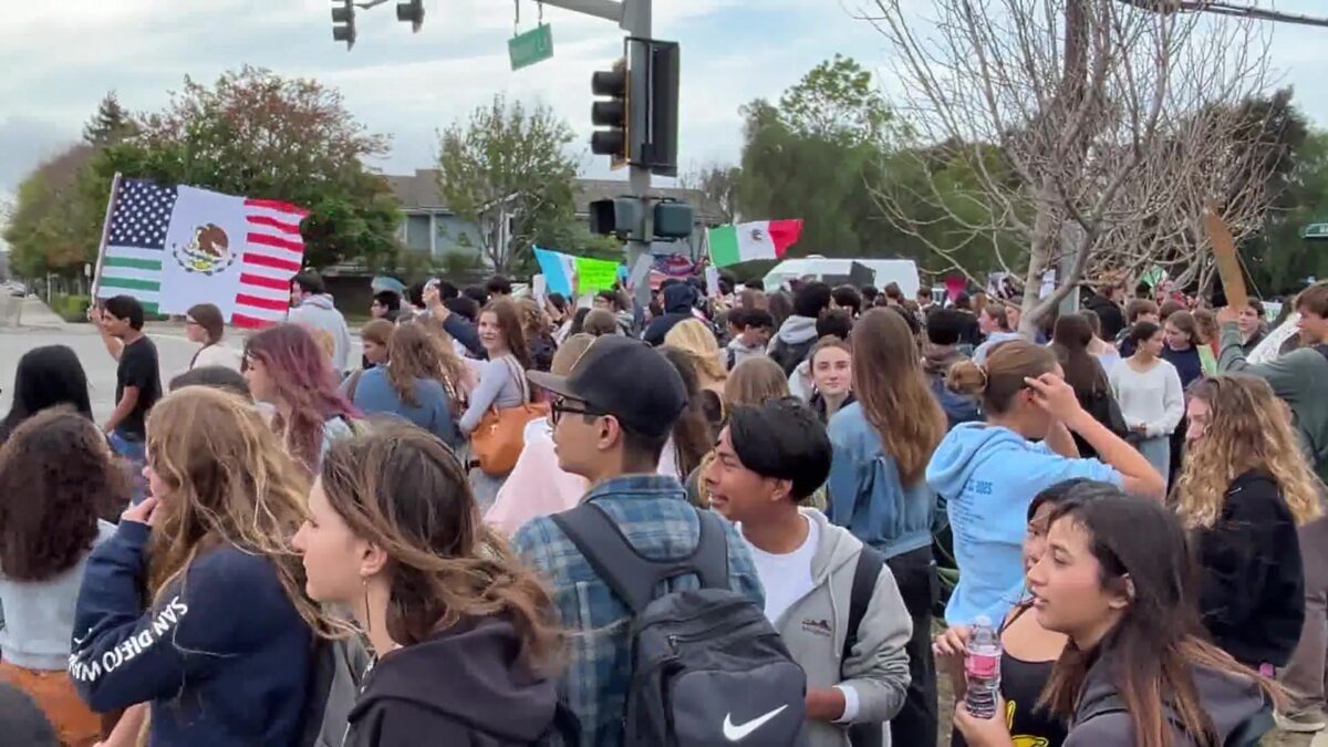 San Marcos Students Walk Out Against ICE