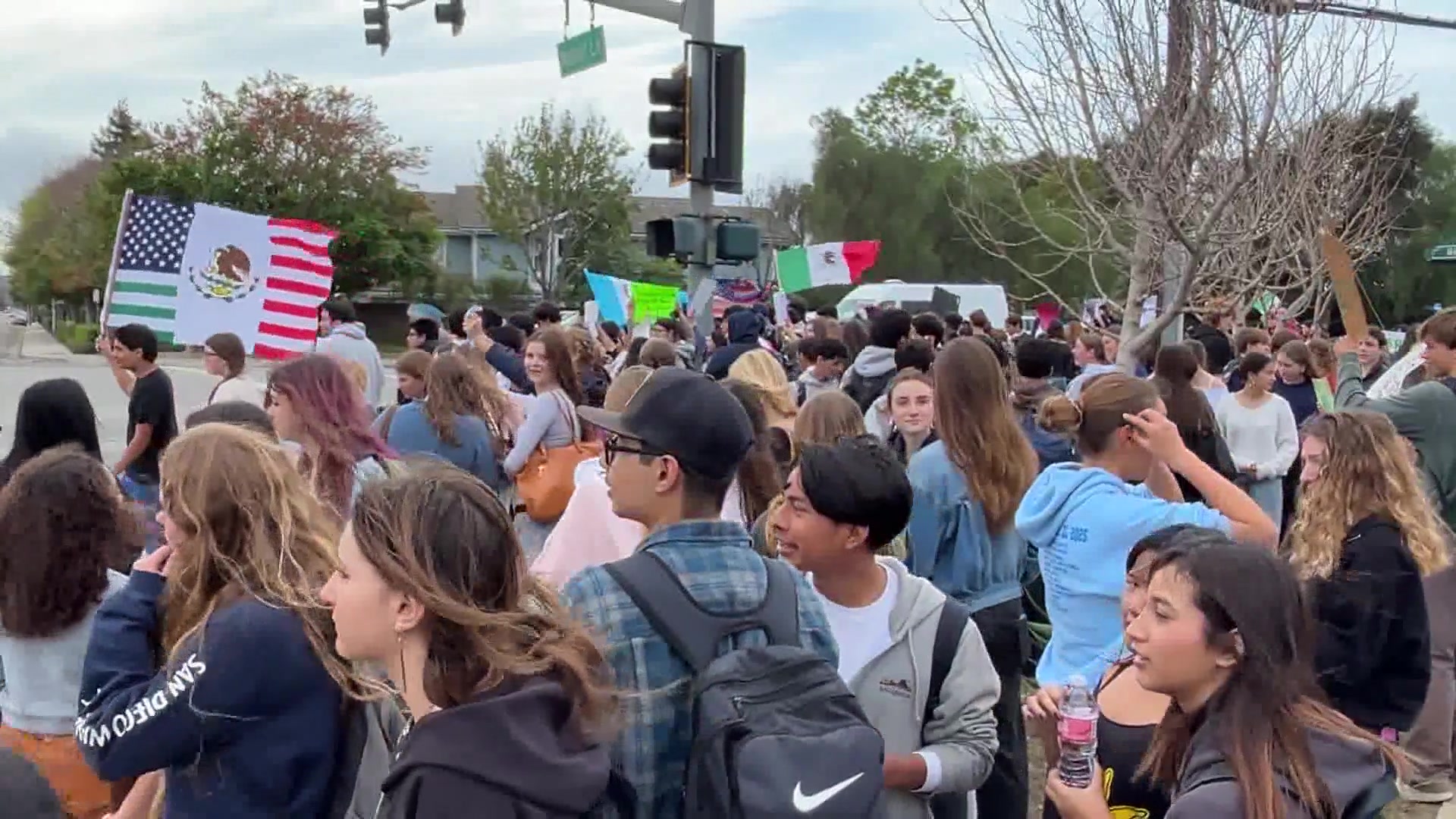 San Marcos Students Walk Out Against ICE