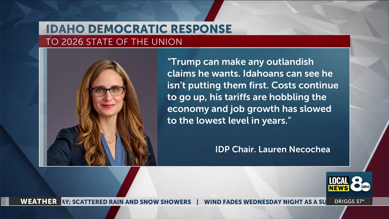 Idaho Democratic Chair slams Trump’s State of the Union