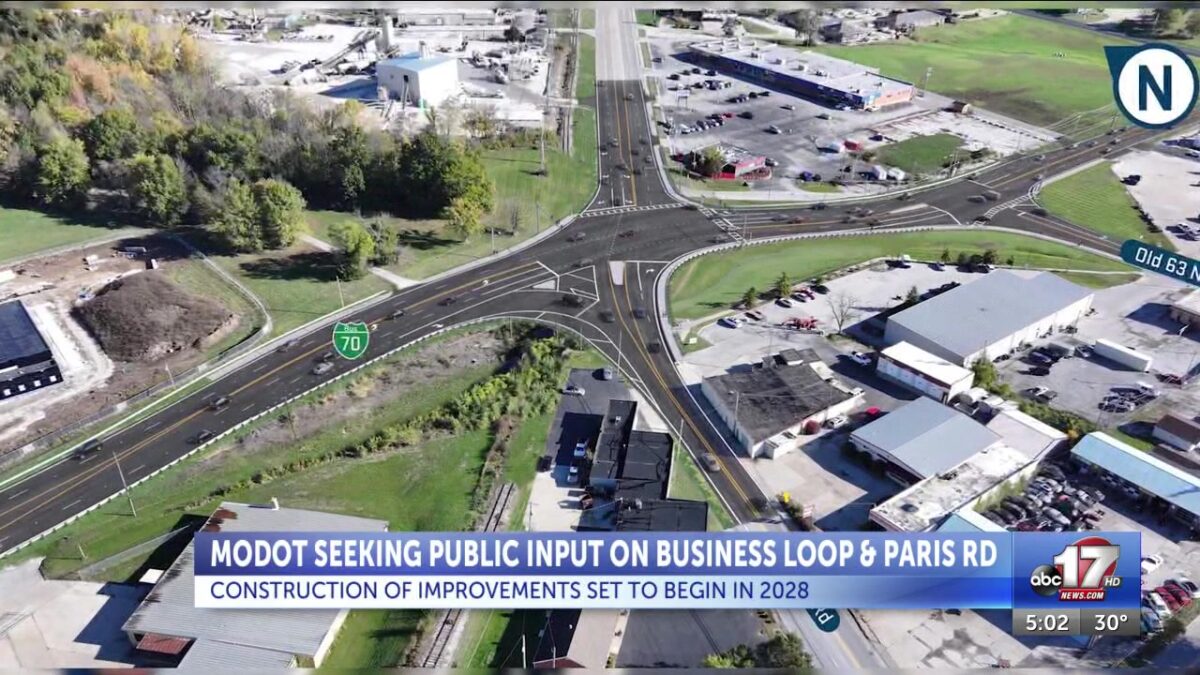MoDOT seeking public input for proposed Business Loop and Paris Road improvements
