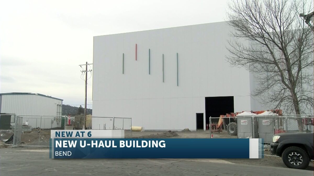 U-Haul “U-Box” facility under construction along Highway 97 in Bend