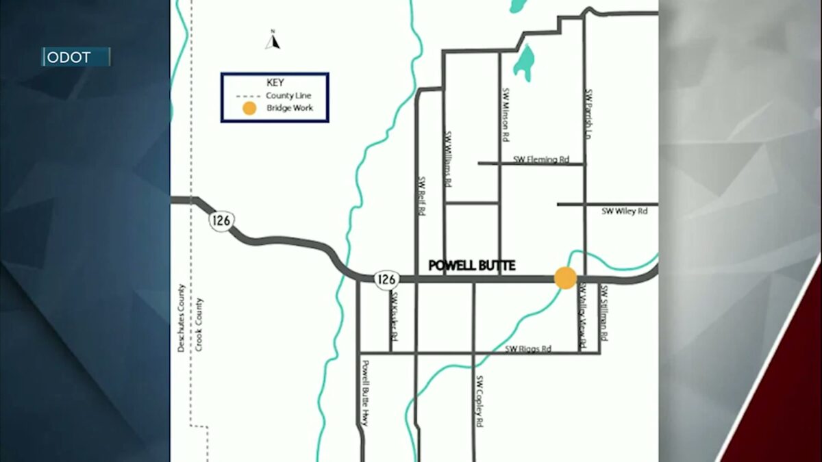 Driver alert: Guardrail and bridge work to slow Oregon Highway 126 traffic east of Powell Butte