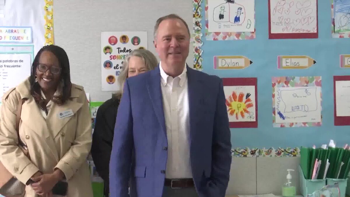 California Sen. Adam Schiff Visits New Guadalupe School