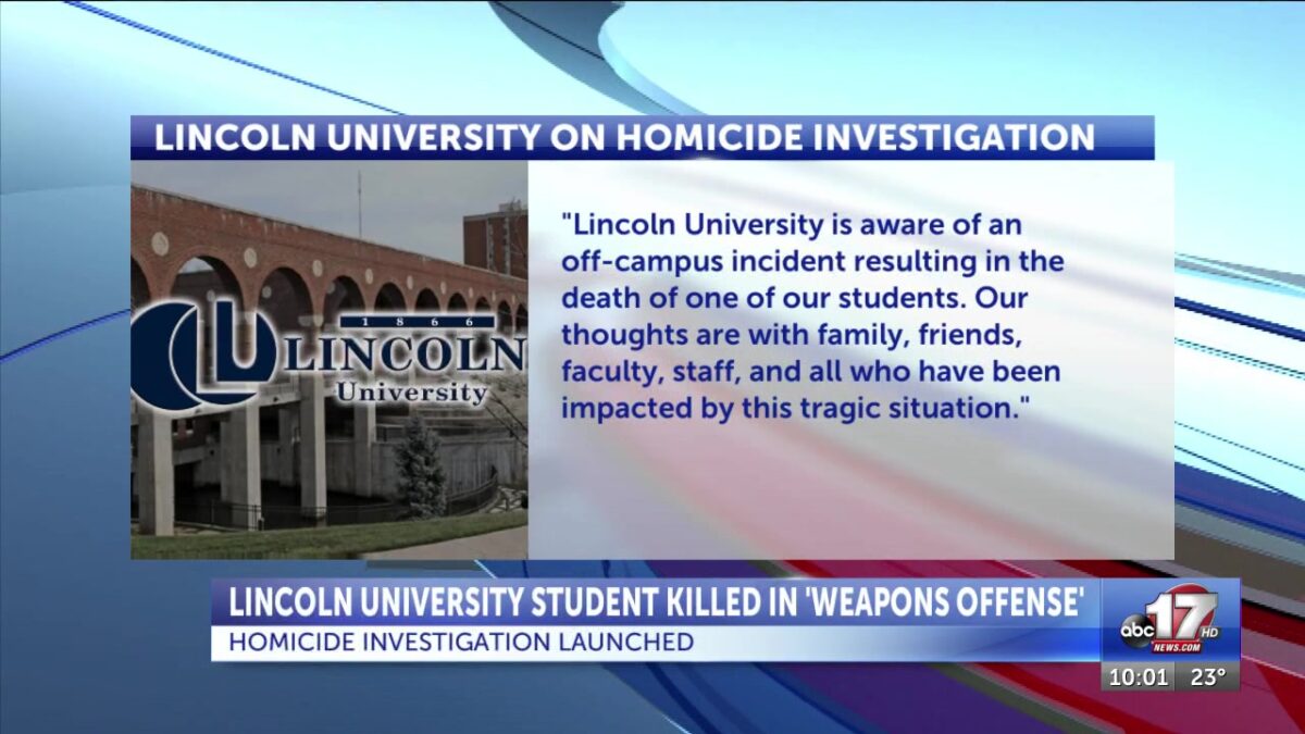 Lincoln University student killed in Jefferson City ‘weapons incident’