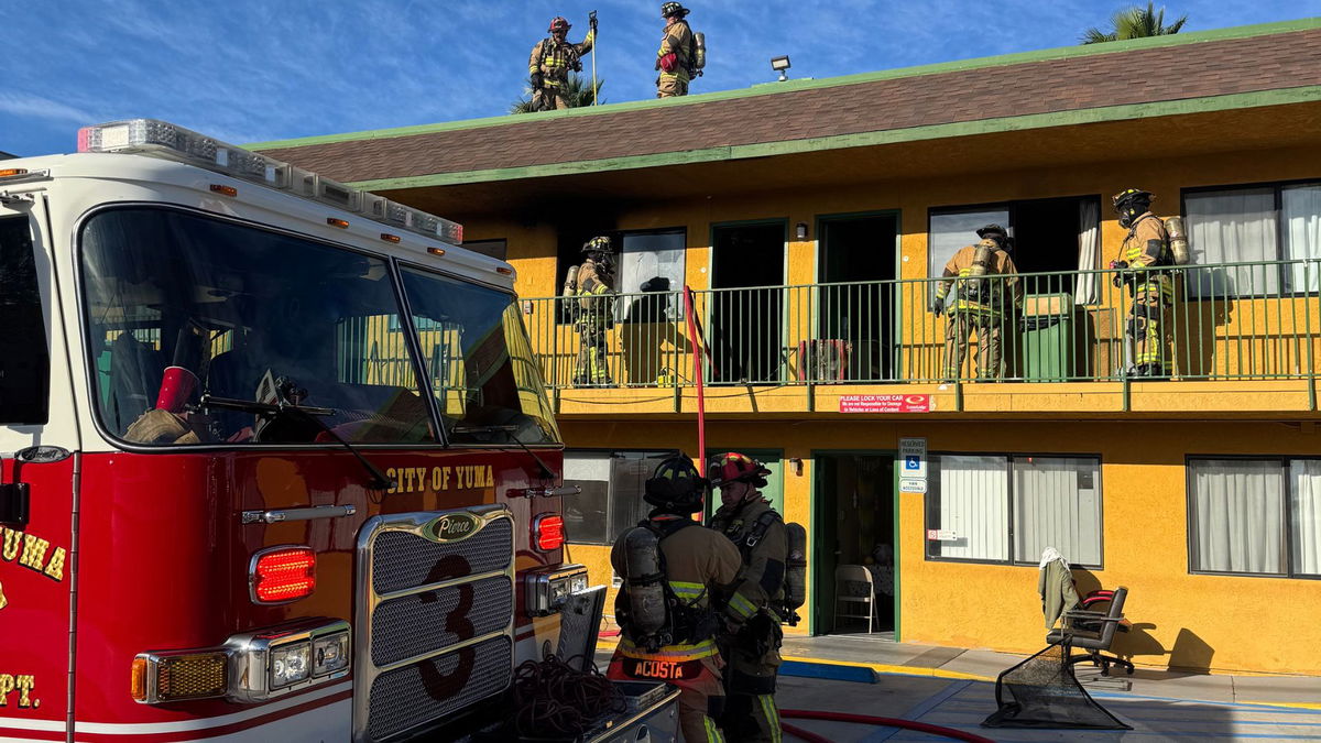 YFD responds to fire at Econo Lodge on Arizona Avenue