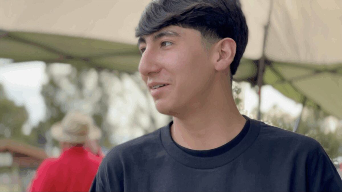 Dozens of community members gathered at Mission Manor Park on Sunday to support 14-year-old Ruben Perez