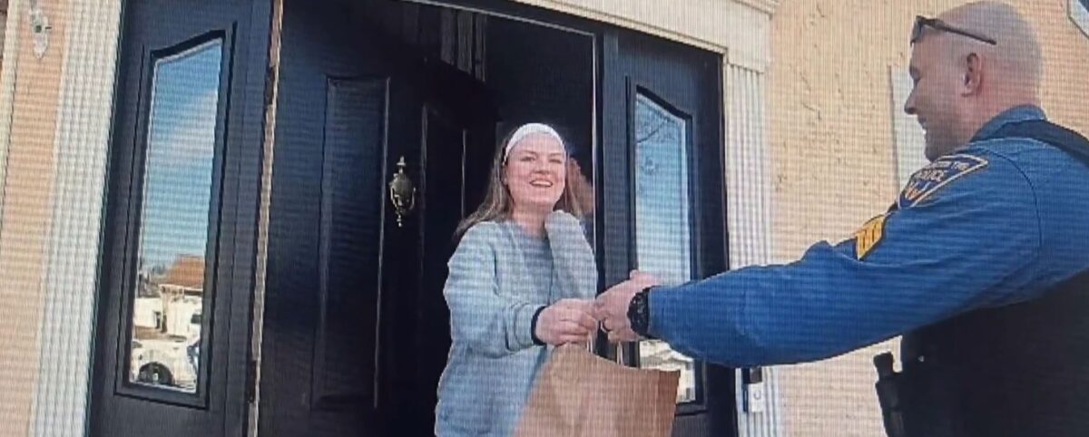 Some South Jersey police officers recently added "food delivery" to their list of daily duties.