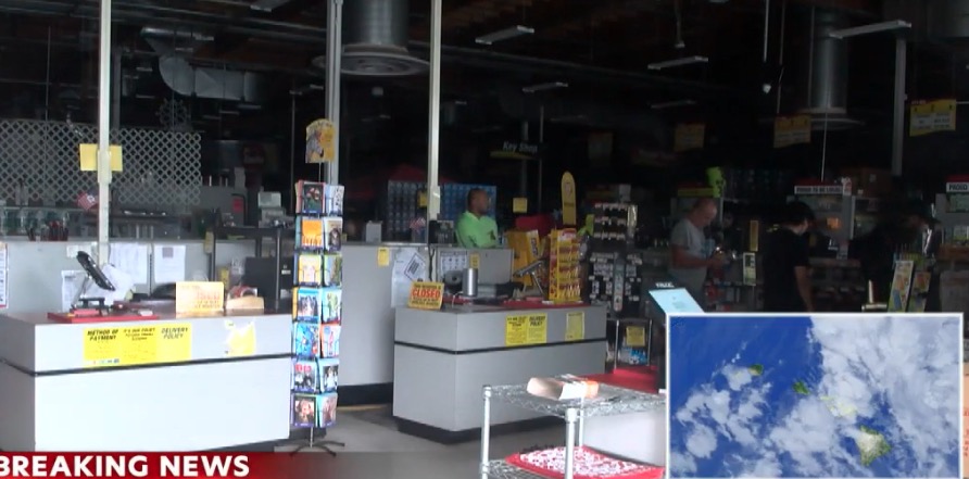 Many residents in Ewa Beach spent much of the day without power as outages hit parts of the area during the storm. The outages also made it difficult for people trying to prepare. Stores like Safeway and City Mill temporarily lost electricity