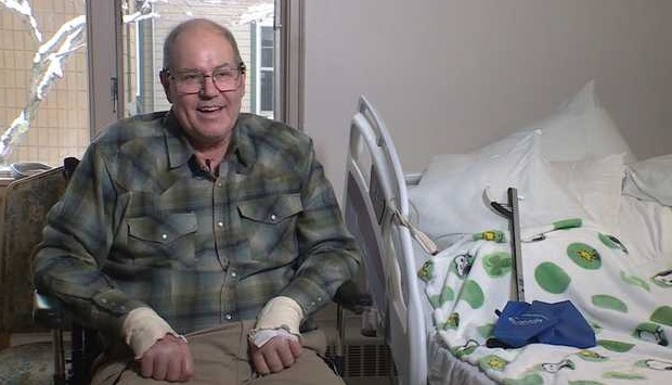 Nearly four months after the blast that destroyed his home