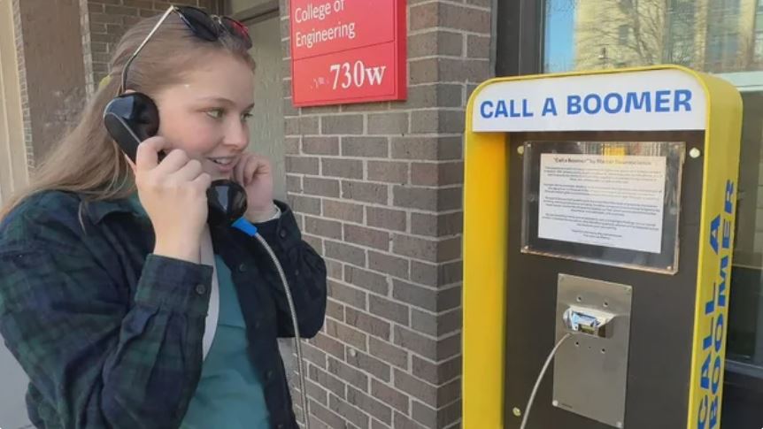 When someone lifts the phone