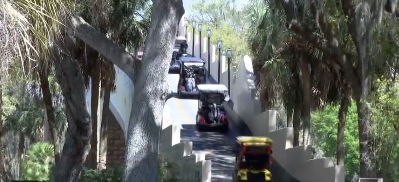 A love triangle in The Villages devolved into a physical fight and stabbing that led to the arrest of a 42-year-old man and the airlifting of the victim.