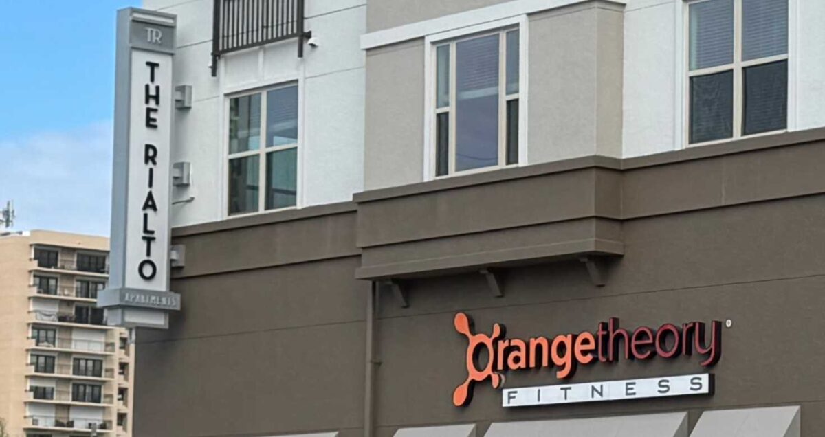 The Rialto apartments are located on W. Sand Lake Road in Dr. Phillips. just west of Interstate 4.