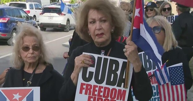 Cubans in South Florida are voicing strong opposition to Cuba's leadership