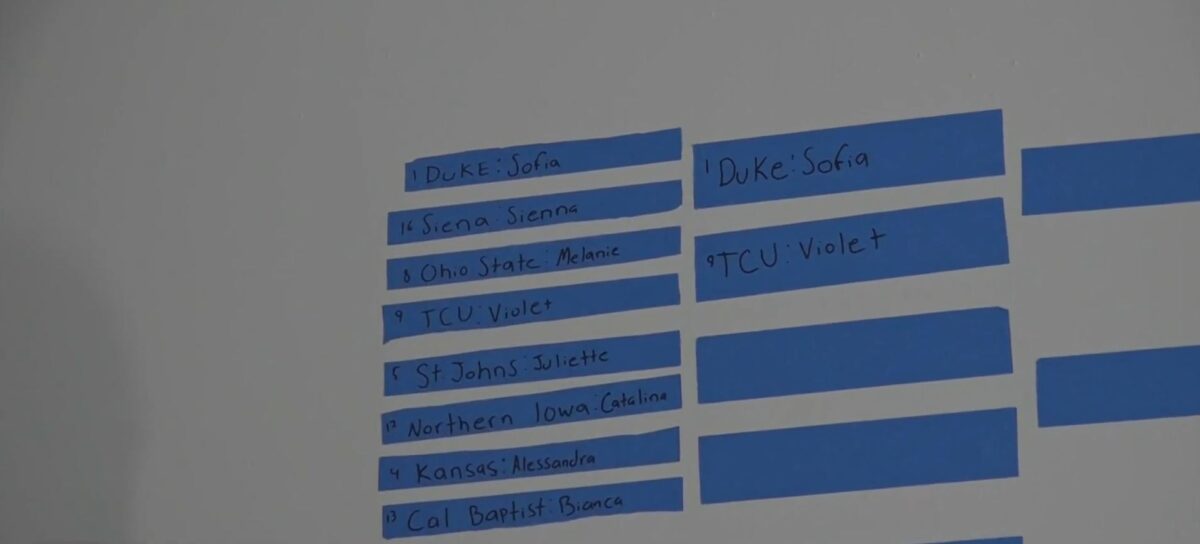 A South Florida couple expecting their first baby is letting March Madness choose their daughter's name.