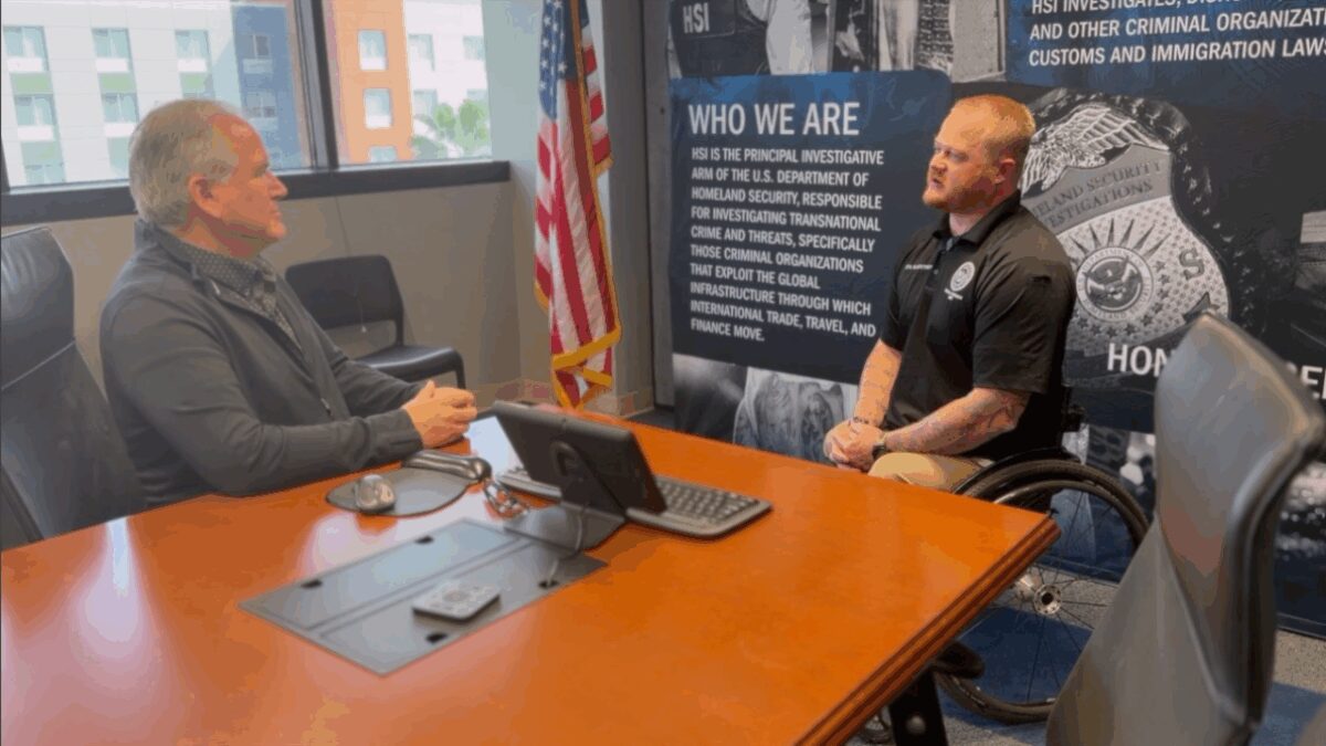 A Pasco County Marine who lost both legs in a 2010 roadside bomb attack in Afghanistan is now working on a different kind of front line. He's helping investigators uncover evidence in child exploitation cases.