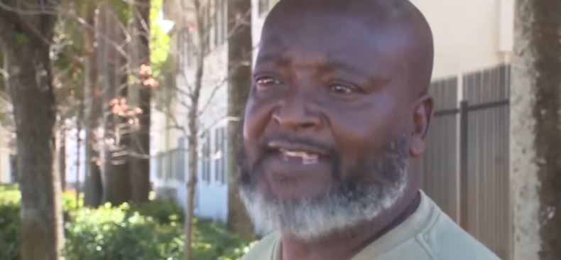 Anthony Evans was driving to work when he says a man ran out in front of his truck and tried forcing him out of his vehicle. Seconds later