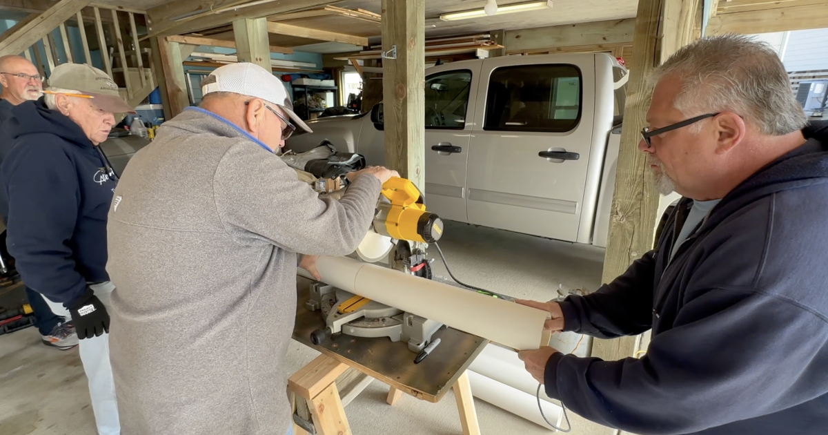 Gathered around a table were members of the Outer Banks Anglers Club