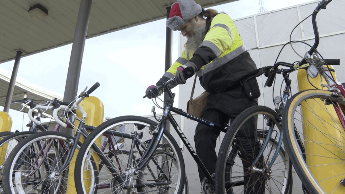 The bikes come from Hampton Strong