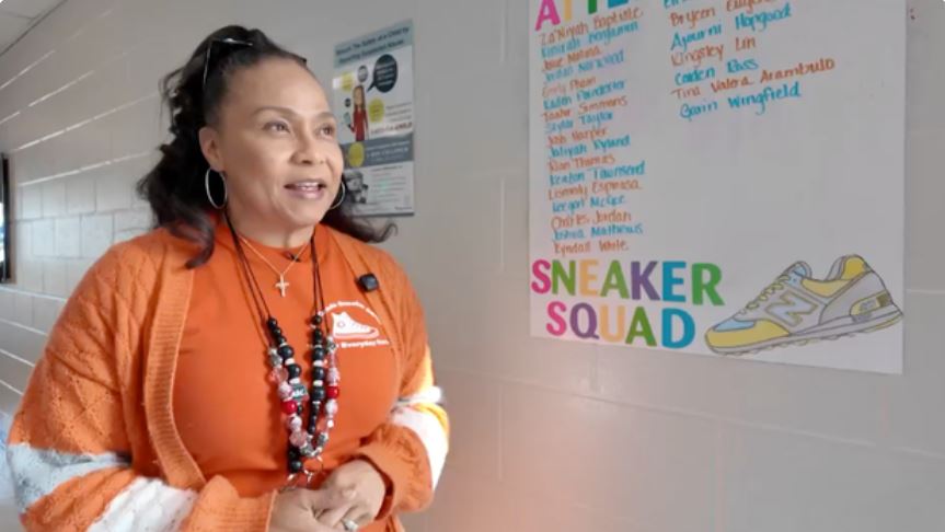 Teacher of the Year Dr. Candice Richardson came up with a creative way to improve attendance at Gwinnett Intervention Education Center East.