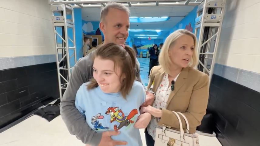 Rick and Sonya Petrie say the dance provides a safe space for their nonverbal daughter