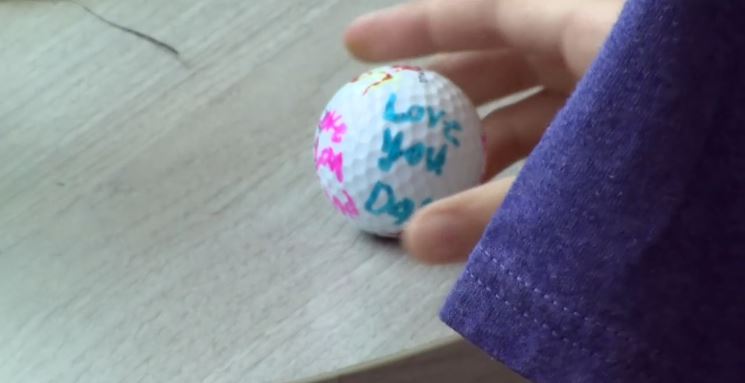 Patients at Children's Healthcare of Atlanta got to hit golf balls on a minigolf course