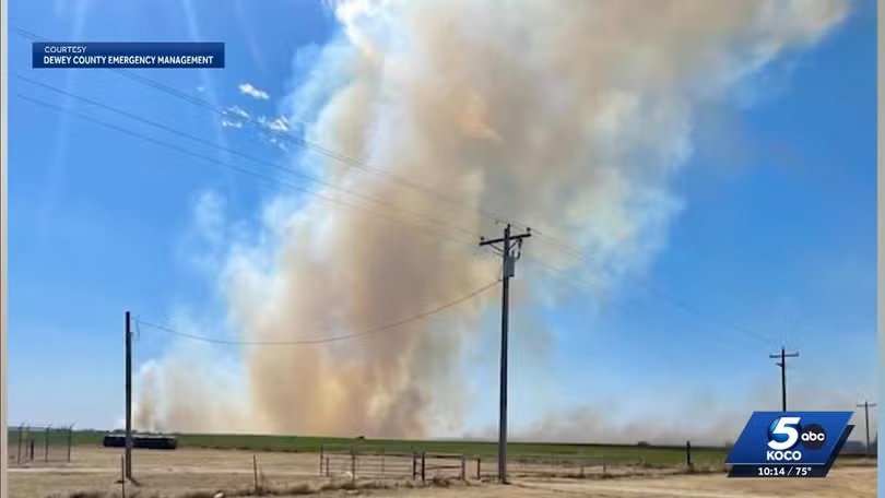 A former Custer City firefighter has been arrested for allegedly setting nearly a dozen grass fires in Dewey and Custer counties