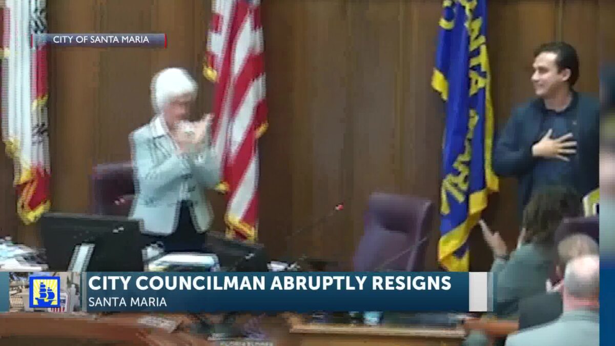 Santa Maria City Councilman Suddenly Resigns