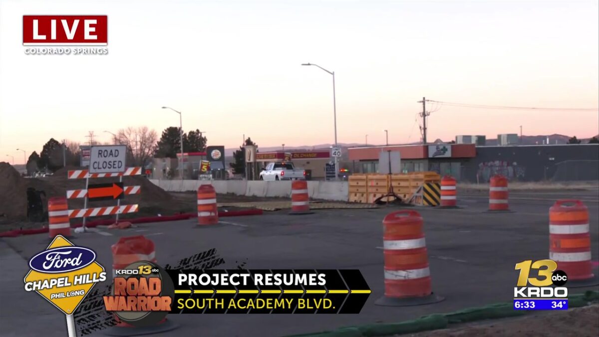 Construction gears up on South Academy Boulevard upgrades in Colorado Springs