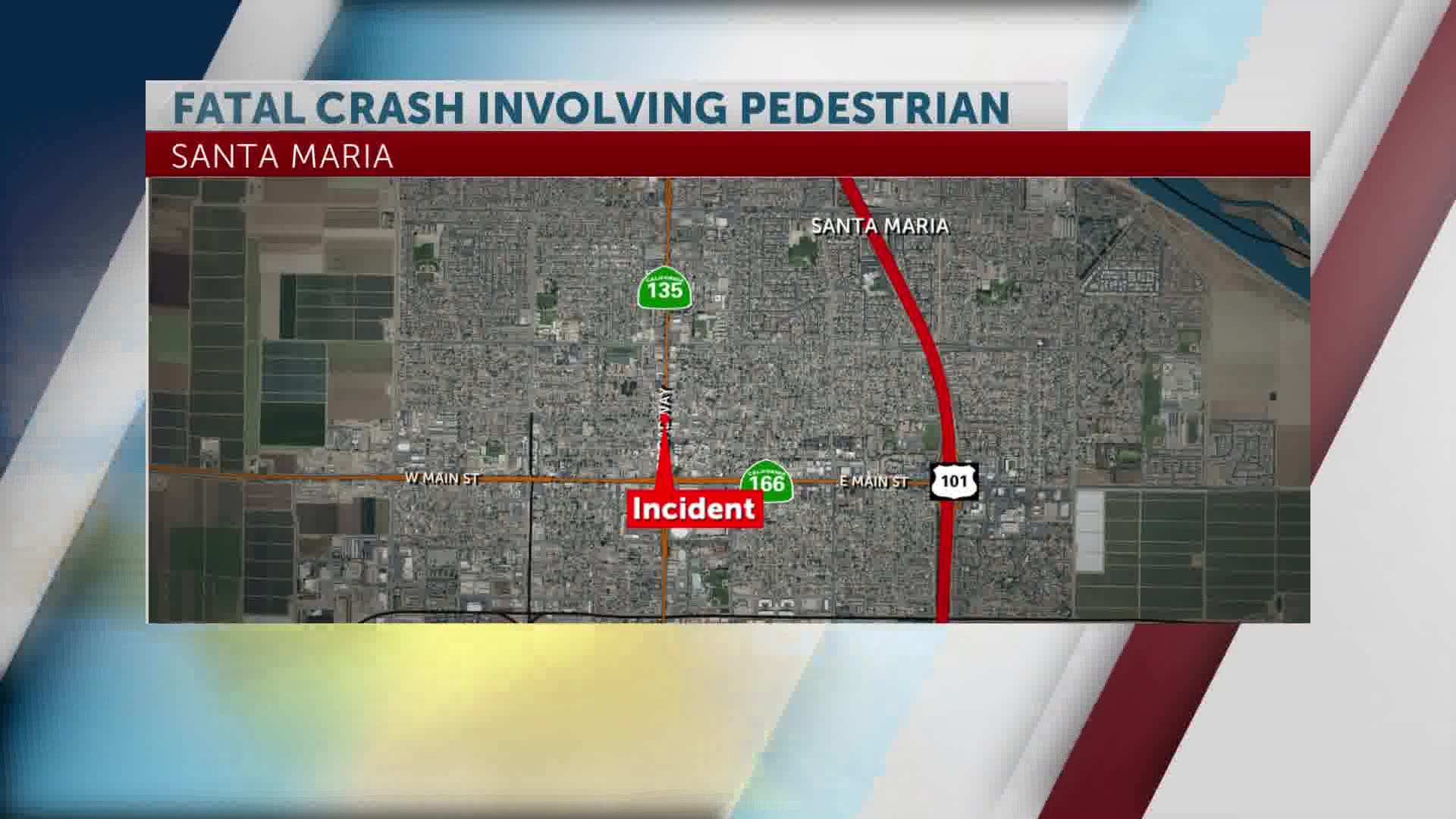 Santa Maria Police investigate fatal crash against pedestrian