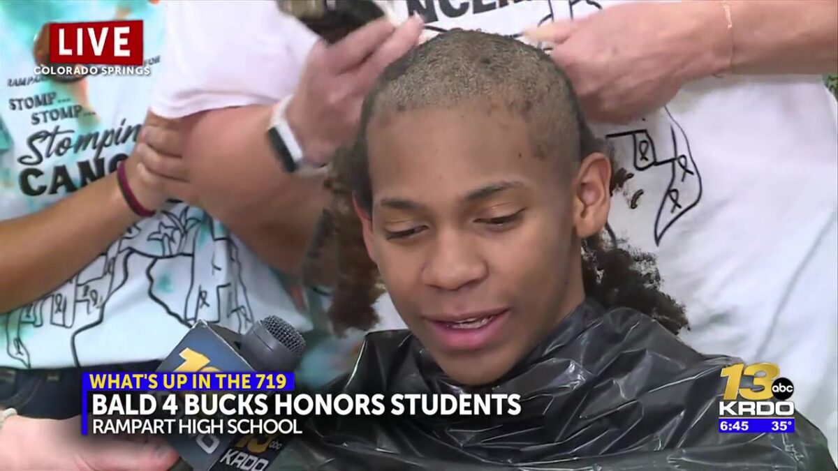 Rampart High School celebrates life of classmate during ‘Bald 4 Bucks’ cancer fundraiser