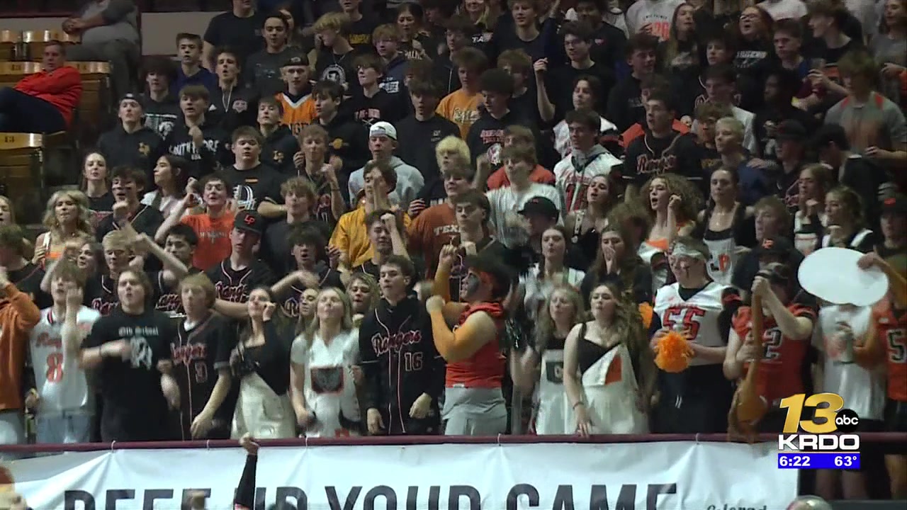 The Lewis Palmer boys basketball team playing in the Class 5A Final Four