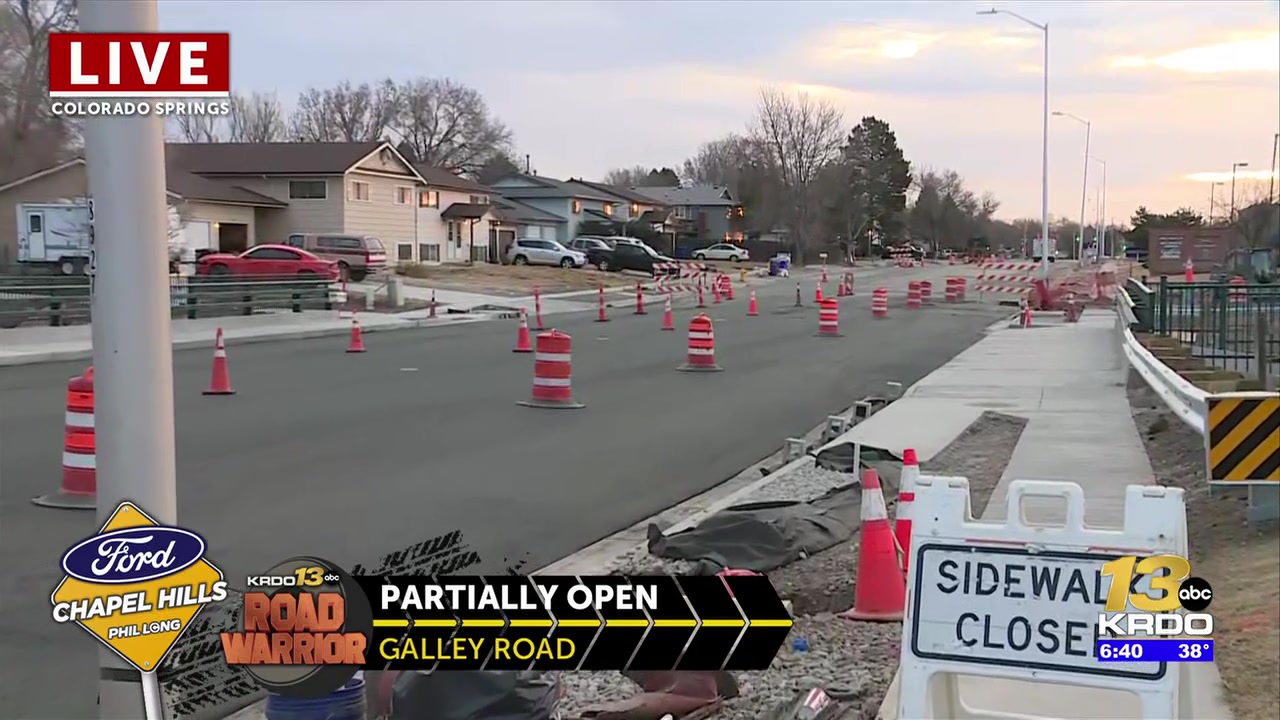 Galley Rd in Colorado Springs partially reopens