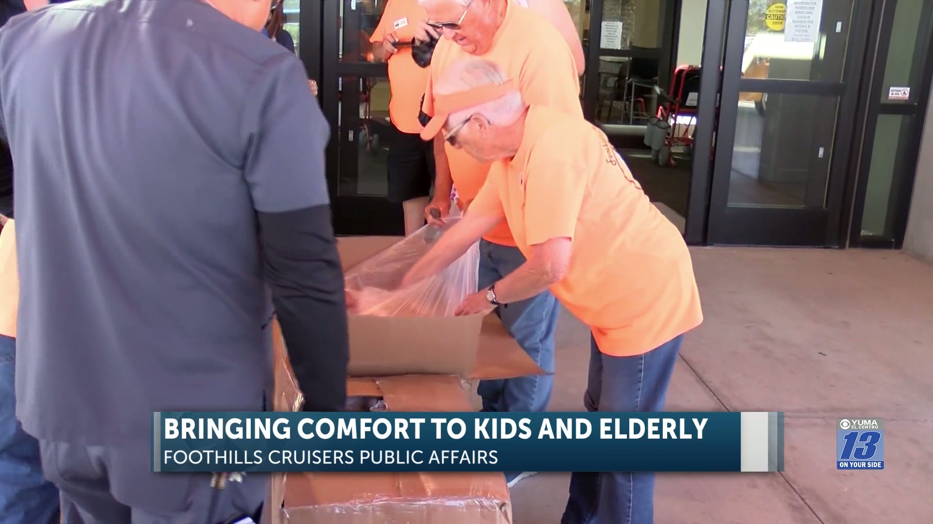 Foothills Cruisers Car Club donates teddy bears to ECH Yuma